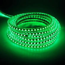 À prova d' água tira conduzida luz 220V Flexível fita de luz de 5050 LEVOU ao ar livre ip67 para Cozinha luzes de plug UE