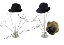 Moda de alta qualidade com cinco anéis, suporte de aço inoxidável para exibição de chapéu e boné, suporte para exibição de chapéu e peruca, frete grátis 2024 - compre barato