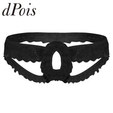 Sissy Mens Lace Frilly Crotchless Open Back Briefs Underwear with Open Hole Male Sexy Panties Hommes Male Panties Underpants 2024 - buy cheap