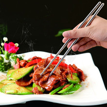 1 Pair Of Chopsticks Stainless Metal Chopsticks Anti-skid Mildew Chopsticks 2024 - buy cheap