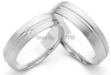 Handmade europeu titanium anéis de noivado casamento anéis de aniversário para amantes 2024 - compre barato