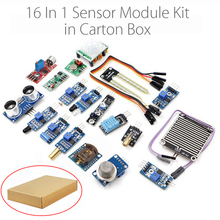16 в 1 модуль датчика Комплект лазерного ультразвукового избегания препятствий для Raspberry Pi 2 Pi2 Pi3 картонная коробка упаковка 2024 - купить недорого