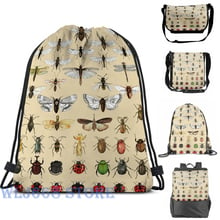 Funny graphic print shoulder Bags women Entomology Insect studies collection Single shoulder backpack travel for men Gym Bag 2024 - buy cheap