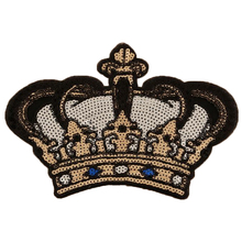 Large Patch Crown Sequins Christmas gift deal with it Iron on Patches for clothing Strange things Badge Clothes Stickers 2024 - buy cheap