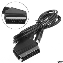 Прямая поставка и оптовая продажа черный 1,8 м/6 футов Scart AV ТВ Видео кабель для Sega Saturn NTSC & PAL версия APR28 2024 - купить недорого