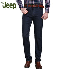 Afs jeep jeep battlefield 2016 dos homens novos da forma dos homens clássicos de negócios de grande porte casuais jeans reta calças de brim longas 95 2024 - compre barato