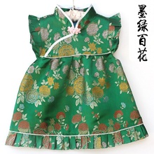 2020 Spring Summer Gift Gre Baby Girls Clothes Suits t shirts short pants set qipao set for children Chinese Cheongsams 2024 - buy cheap