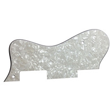 Pleroo Custom Guitar pickgaurd - For Dot Guitar Pickguard Scratch Plate ,  4 Ply White Pearl 2024 - buy cheap