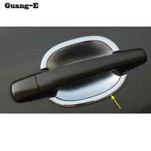 Car Body Cover Detector Trims ABS Chrome External Door Bowl Sticks Lamp Frame 4pcs For Peugeot 301 2014 2015 2016 2017 2024 - buy cheap