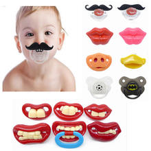 Baby Pacifiers Silicone Nipple Wide Caliber Pacifier Breast Beard Pacifier Newborn Baby Pacifier soother Teat Dummy soother 2024 - buy cheap