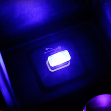 Миниатюрный светодиодный ночник с USB светильник салона автомобиля, нижняя лампа для Mitsubishi ASX Outlander Lancer Evolution Pajero Eclipse Grand 2024 - купить недорого