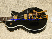 Custom Shop Black Electric Guitar Bigbys Gold Hardware OEM China Guitar Factory Free Shipping 2024 - buy cheap