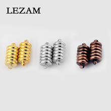 10pcs /Gold/Antique Copper Swirl Round Magnetic Clasp For Diy Bracelet Necklace Jewelry Findings Accessories Bijoux 2024 - buy cheap