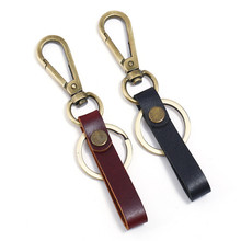Luxury Leather Keychain Male Waist Hanging Key Chains Metal Key Ring Bag Car Key Holder Auto Keyring 10Style Pendant Accessories 2024 - buy cheap