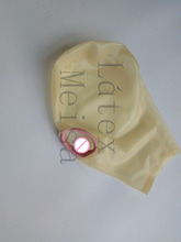 Латекс экзотический маски для головы прозрачные резиновые колпаки прилагается пенис без молнии 2024 - купить недорого