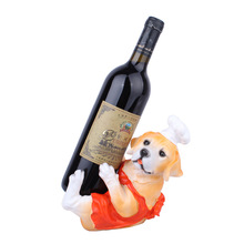 Soporte creativo para almacenamiento de vino tinto, modelo en forma de perro, organizador, decoración del hogar 2024 - compra barato