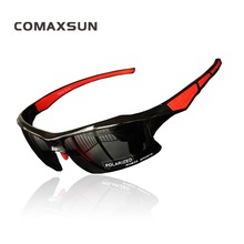 Профессиональные поляризованные велосипедные очки COMAXSUN для мужчин и женщин, мужские велосипедные очки, солнцезащитные очки для спорта на открытом воздухе с защитой от ультрафиолета UV 400 128 2024 - купить недорого