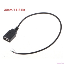 Conector USB 2,0 tipo A hembra, Cable de carga de datos de 4 cables, conector de Cable Pigtail DIY 2024 - compra barato