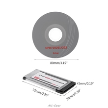 2 порта USB 3,0 экспресс-карта ExpressCard 34 мм/54 мм скрытый адаптер для ноутбука 2024 - купить недорого