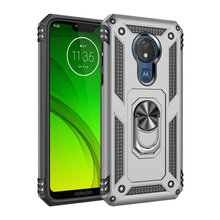 for MOTO G7 Play Case G7+ G 7 Plus Metal Ring Car Phone holder Capa for Motorola Moto G7 Power Case Motorola G7 Case Back Cover 2024 - buy cheap