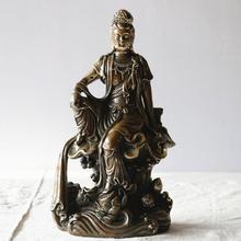 SCY Copper Goddess of Mercy Ornaments Self-contained Goddess of Mercy Bodhisattva Buddha Statue Factory Direct Sales Office Home 2024 - buy cheap