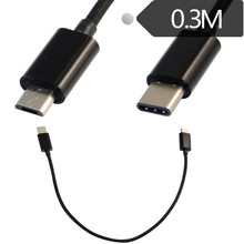 Кабель питания и синхронизации данных USB3.1 type c USB-C 3,1 type-c папа-USB Micro 2,0 Type-B micro 5p папа 25 см 2024 - купить недорого