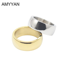 Fashion New Arrival 316L Stainless Steel Women/ Men's Wedding Rings Gold/Silver Color Titanium Steel Rings 2024 - buy cheap