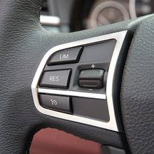 Marco de botón que cromado mate para BMW serie 5 F10 520 525 2011-2015 ABS, accesorios de estilo de coche 2024 - compra barato