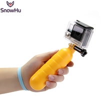 SnowHu for Gopro accessory Arrival Yellow Water Floating Hand Grip Handle Mount Float for Gopro Hero 10 9 8 7 6 5 For Yi 4K GP82 2024 - compre barato