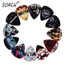 Набор гитарных медиаторов SOACH изображения в стиле рок-группы, 10 шт., 3 вида толщины 2024 - купить недорого