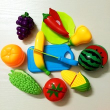 12PCS Children Kitchen Pretend Play Toys Cutting Fruit Vegetable Food Miniature Play Do House Education Toy Gift for Kid 2024 - buy cheap