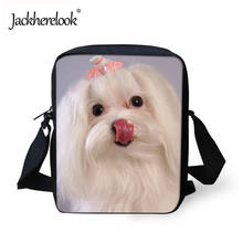 Jackherelook Animal Maltese Dog Pattern Stylish Ladies Travel Cross Body Bags Mini Casual Handbags Women Shoulder Bags  Feminina 2024 - buy cheap