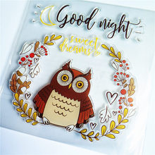 PANFELOU Cartoon owl Transparent Clear Silicone Stamp/Seal DIY scrapbooking/photo album Decorative clear stamp sheets 2024 - buy cheap
