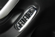 4 Uds apoyabrazos de puerta de coche ventana levantar embellecedor de interruptor de botón Marco de la cubierta de La etiqueta engomada de estilo para Citroen C3-XR ABS cromado de plata 2024 - compra barato
