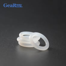 Gearway 2,4mm CS silicona transparente Junta junta de sello de grado alimenticio junta de anillo O 6/7/8 /9/10/28/29/30mm OD VMQ O anillo de sellado 2024 - compra barato