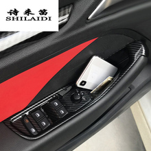 Car Styling Door Armrest panel decoration Covers Stickers Trim for Audi A3 8V S3 Window Glass Lifting Buttons Auto Accessories 2024 - buy cheap