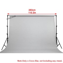 Painel de fundo para fotografia, 2.8m/pés, base transversal para estúdio fotográfico, suporte para barra de luz e tripé 2024 - compre barato