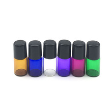 10pcs Refillable 2ml Perfume Roll on Glass Bottles for Essential Oil Mini Roller Perfume colorful Vial 2024 - buy cheap