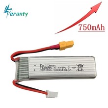 Upgraded Version 750mAh 7.4V Lipo Battery For XK K130 RC Helicopter Spare Parts Accessories 7.4v Drone Battery 801855 1pcs/sets 2023 - buy cheap