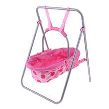 Pink Dolls Playset Baby Carrier Seat Swing Baby Doll Accessory Dollhouse Decoration Nursery Furniture Toys Kids Pretend Play Toy 2024 - buy cheap