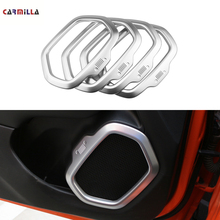 Car Chrome Interior Door Stereo Speaker Ring Cover Speaker Trim Sticker Fit for Jeep Renegade 2015 - 2019 Accessories 2024 - buy cheap