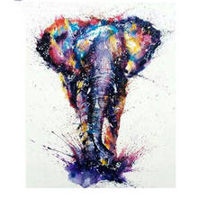 needlework 5d diamond painting abstract animal elephant cross stitch diamond embroidery painting full square diamond mosaic gx 2024 - buy cheap