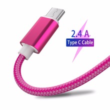 USB кабель Type C, кабель быстрой зарядки 2 м, 3 м для Huawei P20 lite, Quick Charge 3,0 для Samsung Galaxy S9 S8 + Xiaomi Mi 8 Max, шнур TypeC 2024 - купить недорого