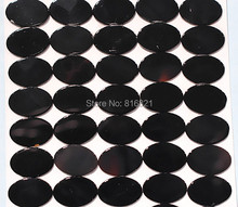 ( 12 Pieces/lot) 10x13mm Black Agate stone Flat Oval Cabochon Beads Natural stone Flat Back cabochons 2024 - buy cheap