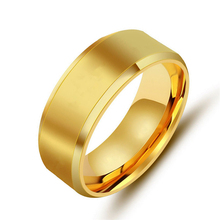 Металлические Широкие кольца из нержавеющей стали, спортивные мужские простые украшения, кольцо золотое летнее оптовое деловое титановое для мальчиков в подарок 2024 - купить недорого
