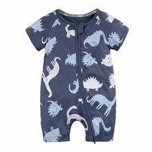TELOTUNY 2018 MODA Das Meninas Dos Meninos Da Criança Do Bebê Recém-nascido Dinosaur Zíper Macacão Macacão Outfits Roupas ZY30 2024 - compre barato