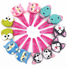 2Pcs Children Headwear Cute Cartoon Animals Chi's Cat Elephants Frog Hair Clips Hairpins Girls Party Gift Kids Hair Accessories 2024 - buy cheap
