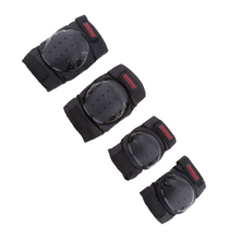 4 Pcs Motorcycle Motocross Cycling Elbow and Knee Pads Protector Guard Armors Set For Skateboarding Dirt Bike Scooter Black 2024 - buy cheap