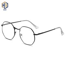 Nuevas gafas de miopía de lectura irregulares a la moda para hombres y mujeres Poligon marco de Metal gafas de miopía-1,0-1,5-2,0- 2,5-3,0-3,5-4,0 2024 - compra barato