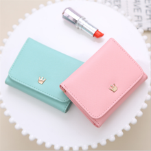 Wallet Female New Crown Lady Short Women Wallets Mini Money Purses Fold PU Leather Bags Female Coin Purse Card Holder 2024 - buy cheap